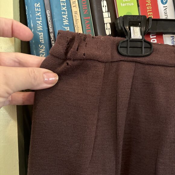 Galerie Pink Skirt Suit Size 100% Wool Italy Shell Jacket 3 Piece Brown Vintage - Picture 11 of 13